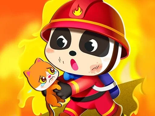 Little Panda Fireman Game