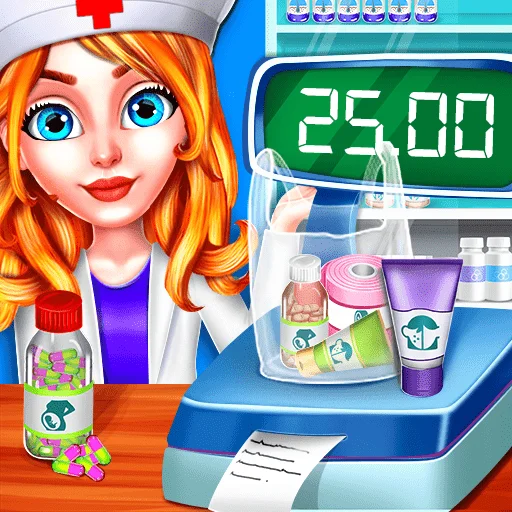 Medical Shop - Cash Register Drug Store Game Play