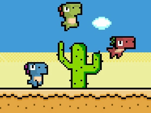 Pixel Dinasour (Dino) Run Game