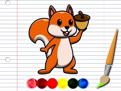 Squirrel Coloring Adventure Game